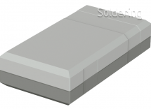 Stolní pouzdro polystyrenové Bopla EG 1230, (d x š x v) 125 x 67 x 30 mm, šedá
